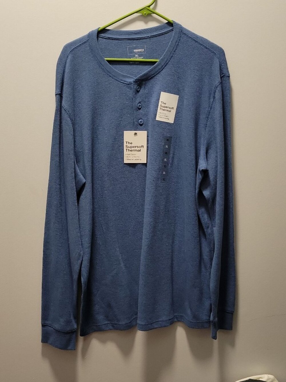 Sonoma - Super Soft Thermal Button shirt - cozy,warm,winter,layering.longsleeve